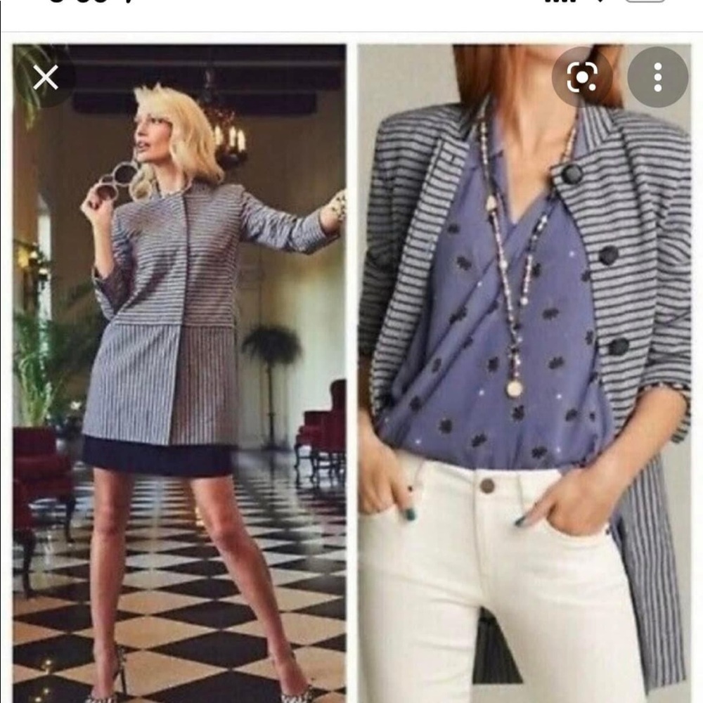 Striped car coat
